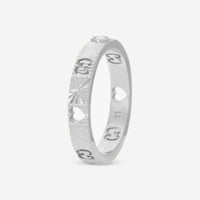 Gucci Icon 18K White Gold & Diamond Ring YBC727892003019 MSRP $1,820 - THE SOLIST