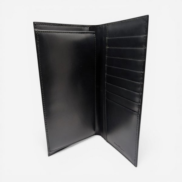 Salvatore Ferragamo 607168 Black Leather Wallet MSRP $495 - THE SOLIST