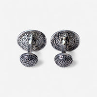 Konstantino Sterling Silver & 18K Yellow Gold Turquoise Cufflinks MAKJ92-130-137