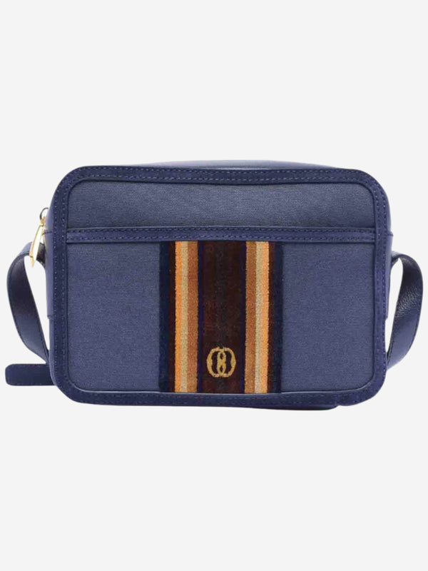 Bally Day Out Blue Fabric & Leather Men's Marine Crossbody Bag 6304837 - THE SOLIST