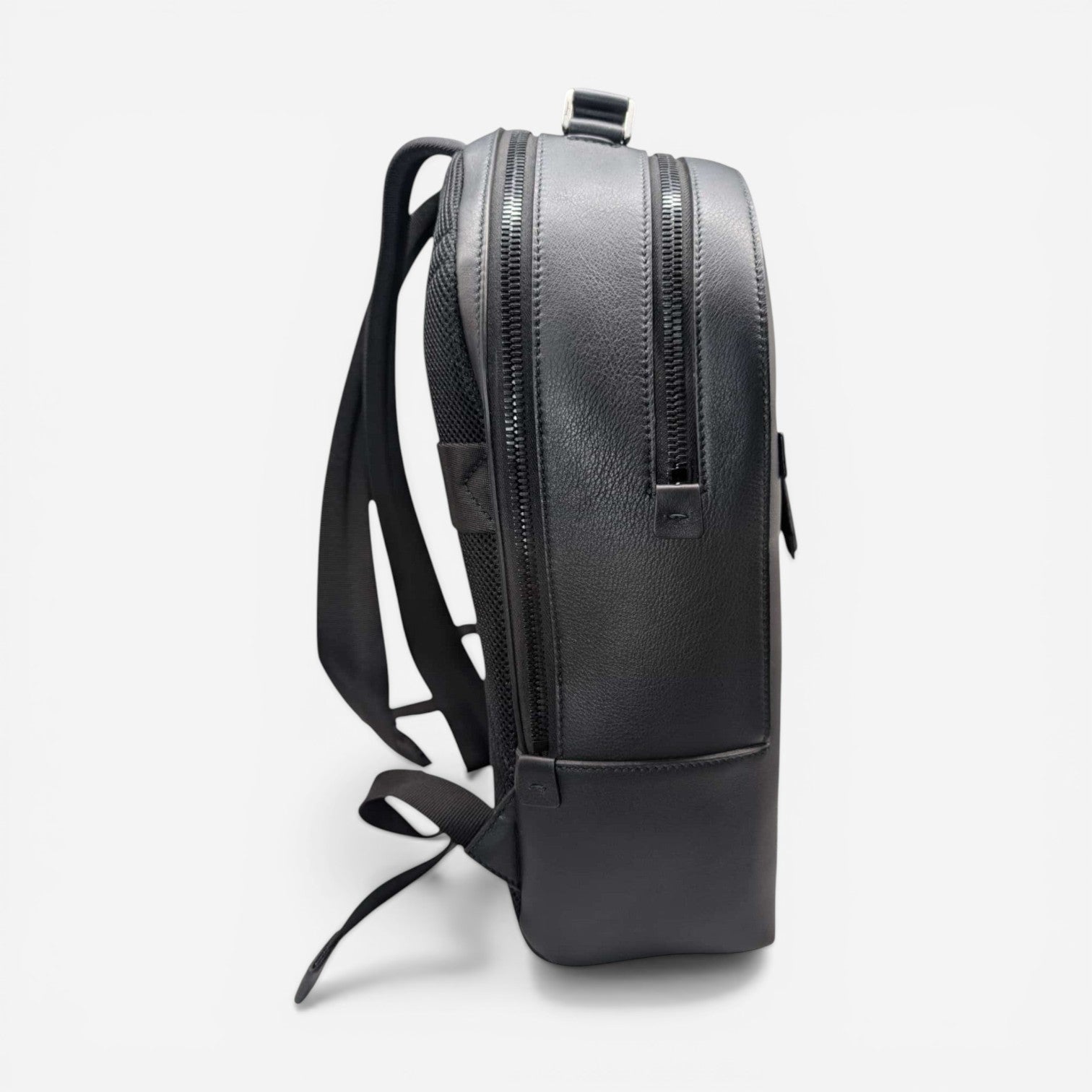 Salvatore Ferragamo Men's 704181 Black Leather Backpack MSRP $2300 - THE SOLIST