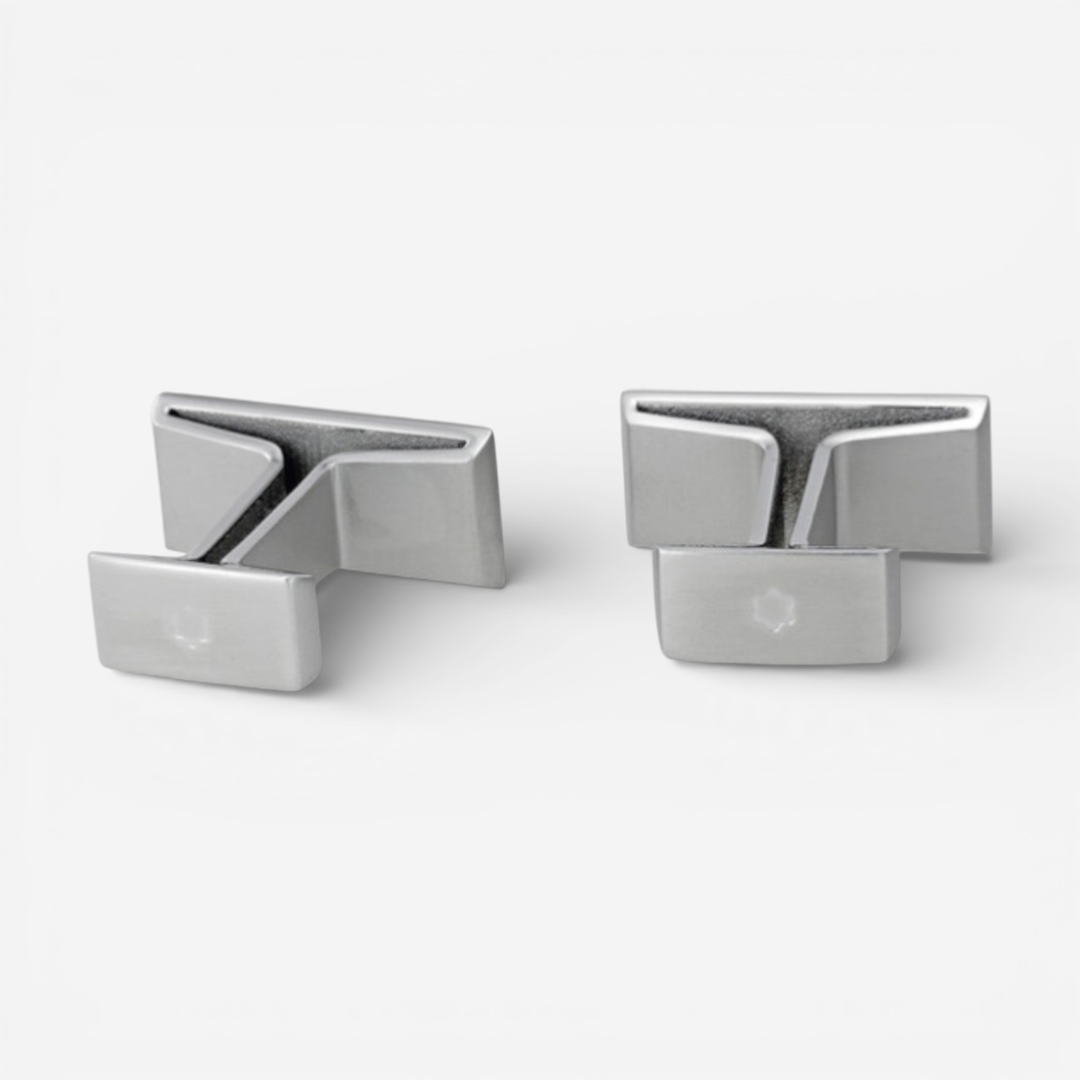 Montblanc 114760 Men's Stainless Steal Rectangular Cufflinks MSRP $335 - THE SOLIST