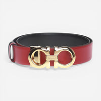 Salvatore Ferragamo 564327 Double Gancini Reversible Belt Size 100 MSRP $550 - THE SOLIST