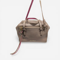 Salvatore Ferragamo Addy Women's 629504 Nutmeg Leather Handbag MSRP $2600 - THE SOLIST