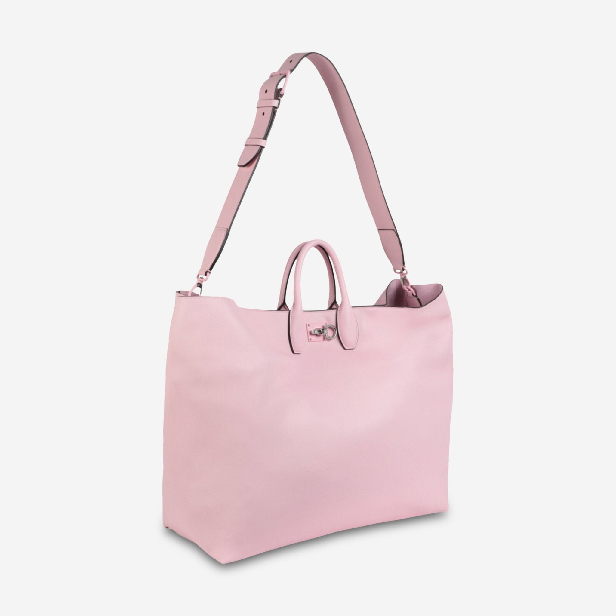 Ferragamo Studio Soft Pink Leather Tote Bag 211374 748175 60010 - THE SOLIST - Ferragamo