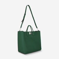 Ferragamo The Studio Large Green Leather Tote Bag 24112475683430000 - THE SOLIST - Ferragamo