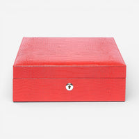Rapport Brompton Red Leather Eight Watch Box L267 - THE SOLIST