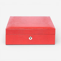 Rapport Brompton Red Leather Eight Watch Box L267 - THE SOLIST