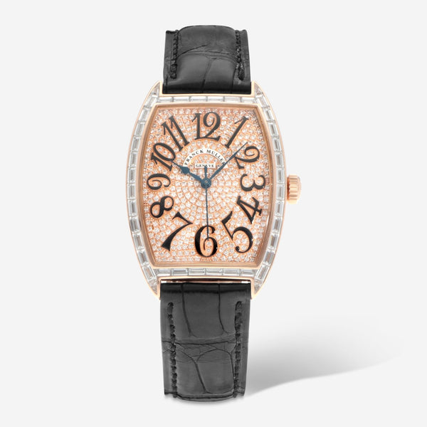 Franck Muller Cintrée Curvex 18K Rose Gold Automatic Ladies Watch 2852SCDBAGCD - THE SOLIST - Franck Muller