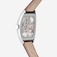 Franck Muller Cintree Curvex 18K White Gold Skeleton Diamond Manual Wind Unisex Watch 7880BS6SQT - THE SOLIST - Franck Muller