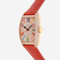 Franck Muller Cintree Curvex Color Dreams 18K Rose Gold Diamond Automatic Ladies Watch 7500SCATDTFOCOLDRM - THE SOLIST - Franck Muller