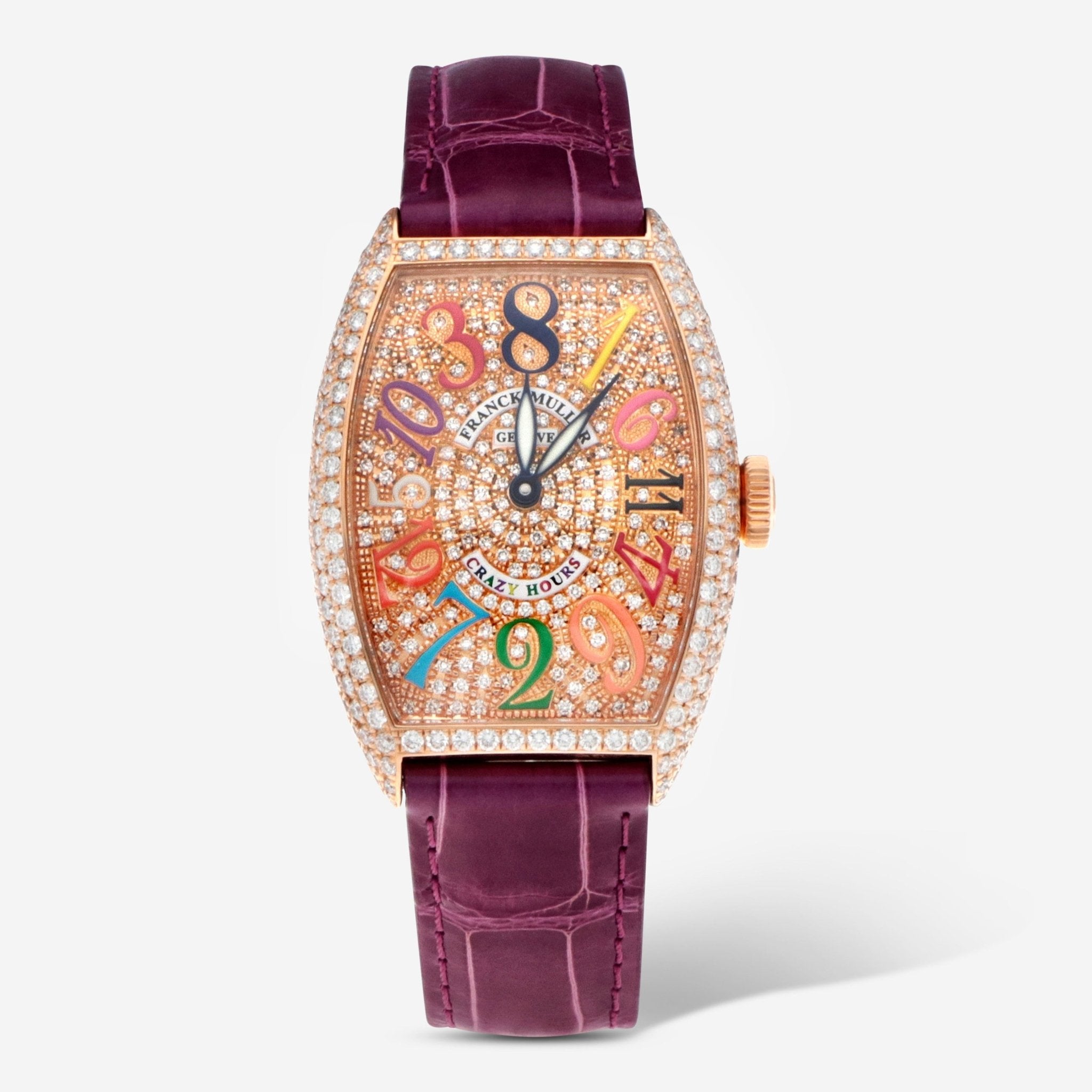 Franck Muller Cintree Curvex Crazy Hours Color Dreams 18K Rose Gold Automatic Ladies Watch 5850CHCOLDRMCD - THE SOLIST - Franck Muller