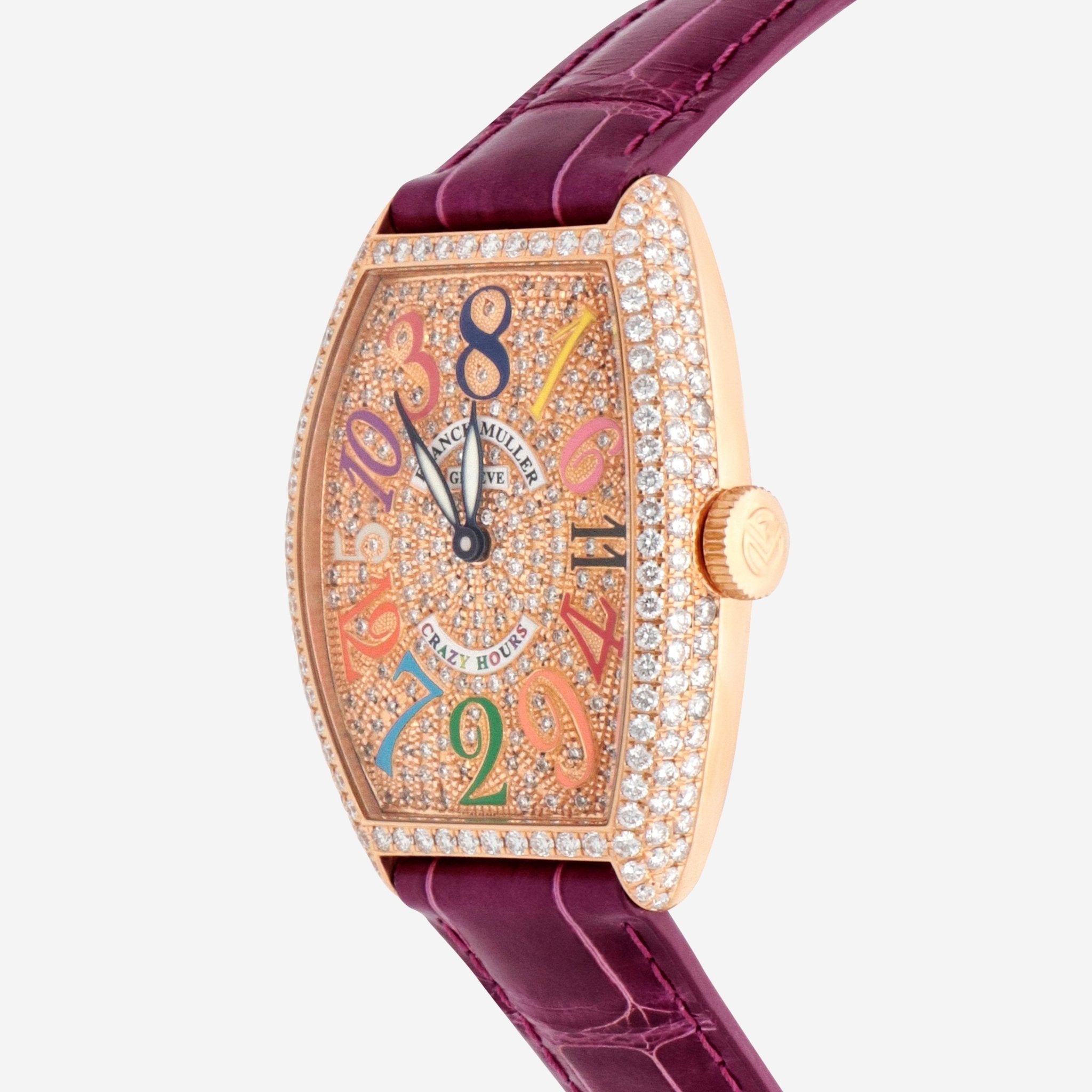 Franck Muller Cintree Curvex Crazy Hours Color Dreams 18K Rose Gold Automatic Ladies Watch 5850CHCOLDRMCD - THE SOLIST - Franck Muller