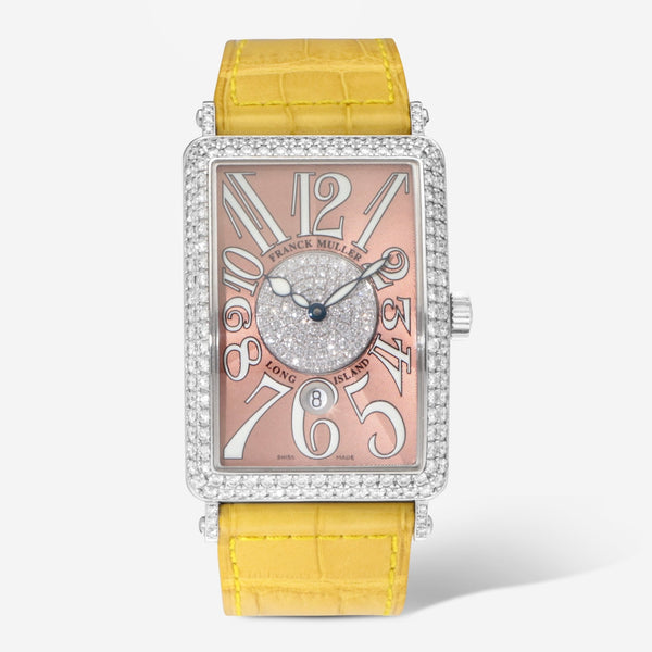 Franck Muller Long Island 18K White Gold Automatic Ladies Watch 1150SCDTD1P - THE SOLIST - Franck Muller