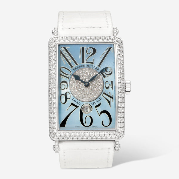 Franck Muller Long Island 18K White Gold Diamond Automatic Unisex Watch 1150SCDT1P - THE SOLIST - Franck Muller