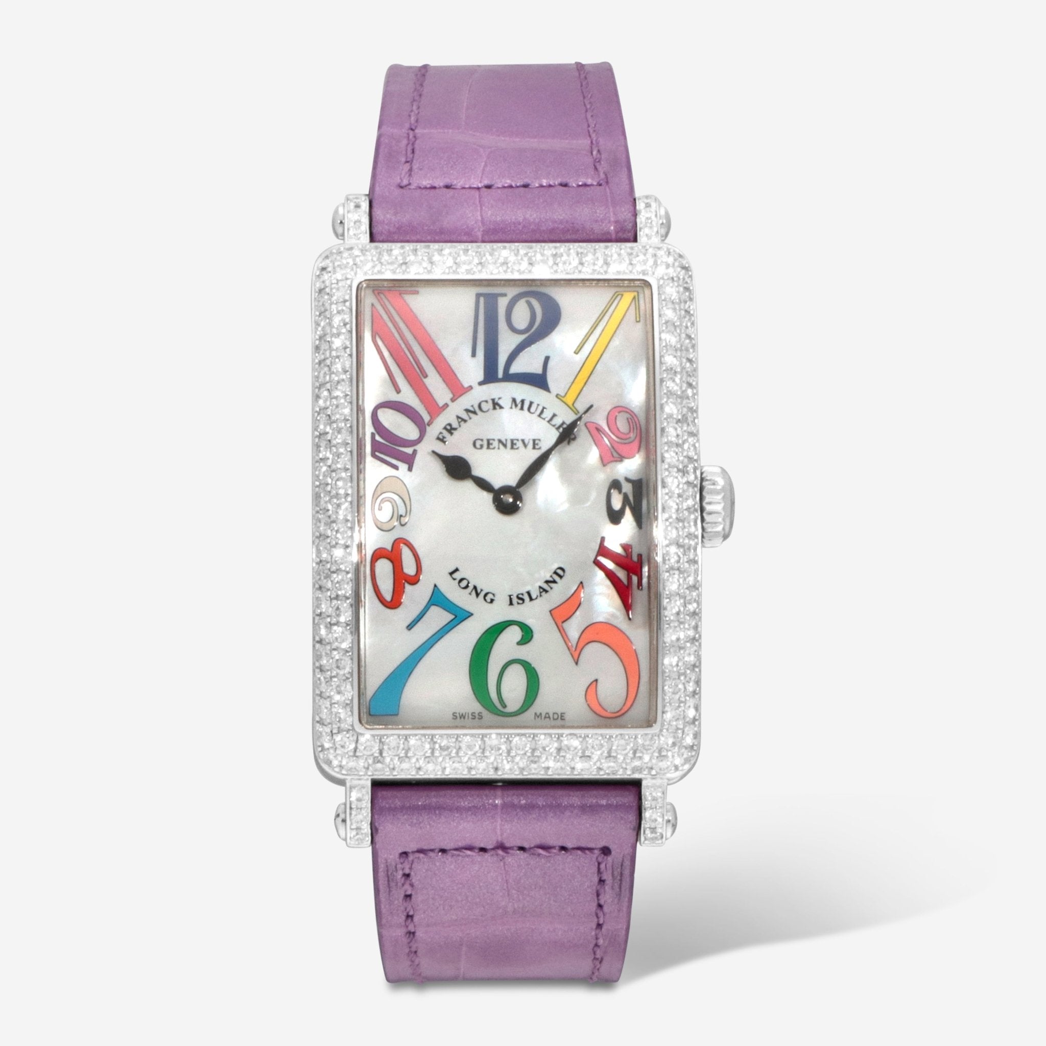 Franck Muller Long Island Color Dreams 18K White Gold Automatic Ladies Watch 952QZCOLDRMOPD - THE SOLIST - Franck Muller