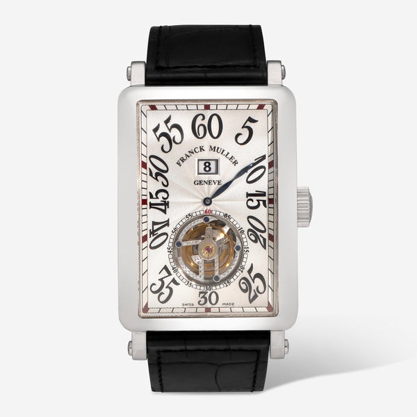 Franck Muller Long Island Jump Hour 18K White Gold Manual Wind Men's Watch 1350THS - THE SOLIST - Franck Muller