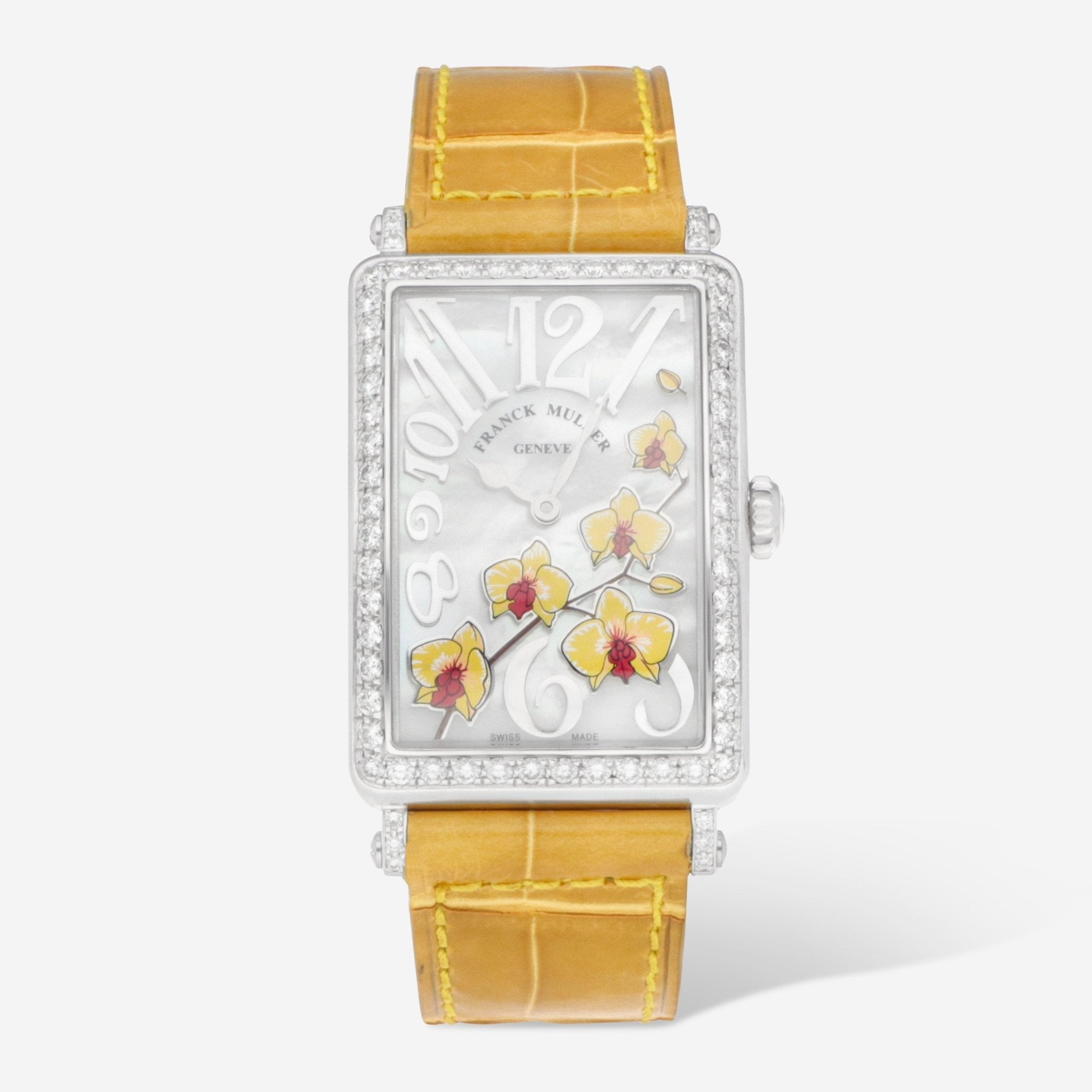 Franck Muller Long Island Orchid LE 18K White Gold Quartz Ladies Watch 952QZRELMOPBCJAD1R - THE SOLIST - Franck Muller