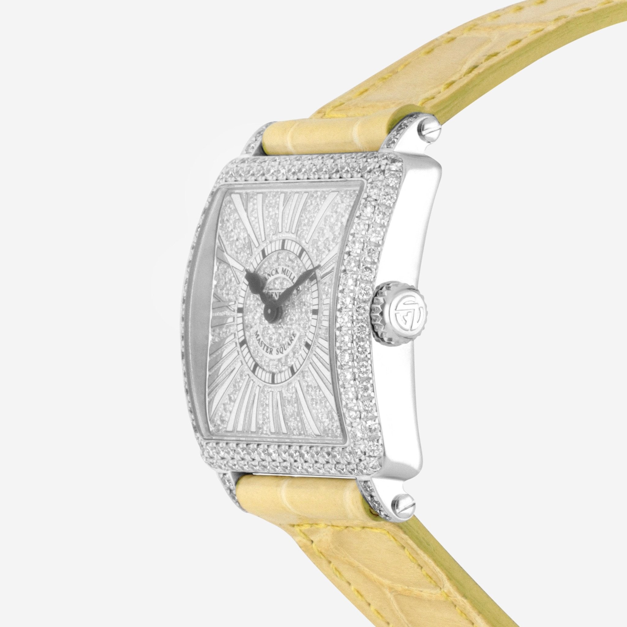 Franck Muller Master Square 18K White Gold Diamond Quartz Ladies Watch 6002SQZ - THE SOLIST - Franck Muller