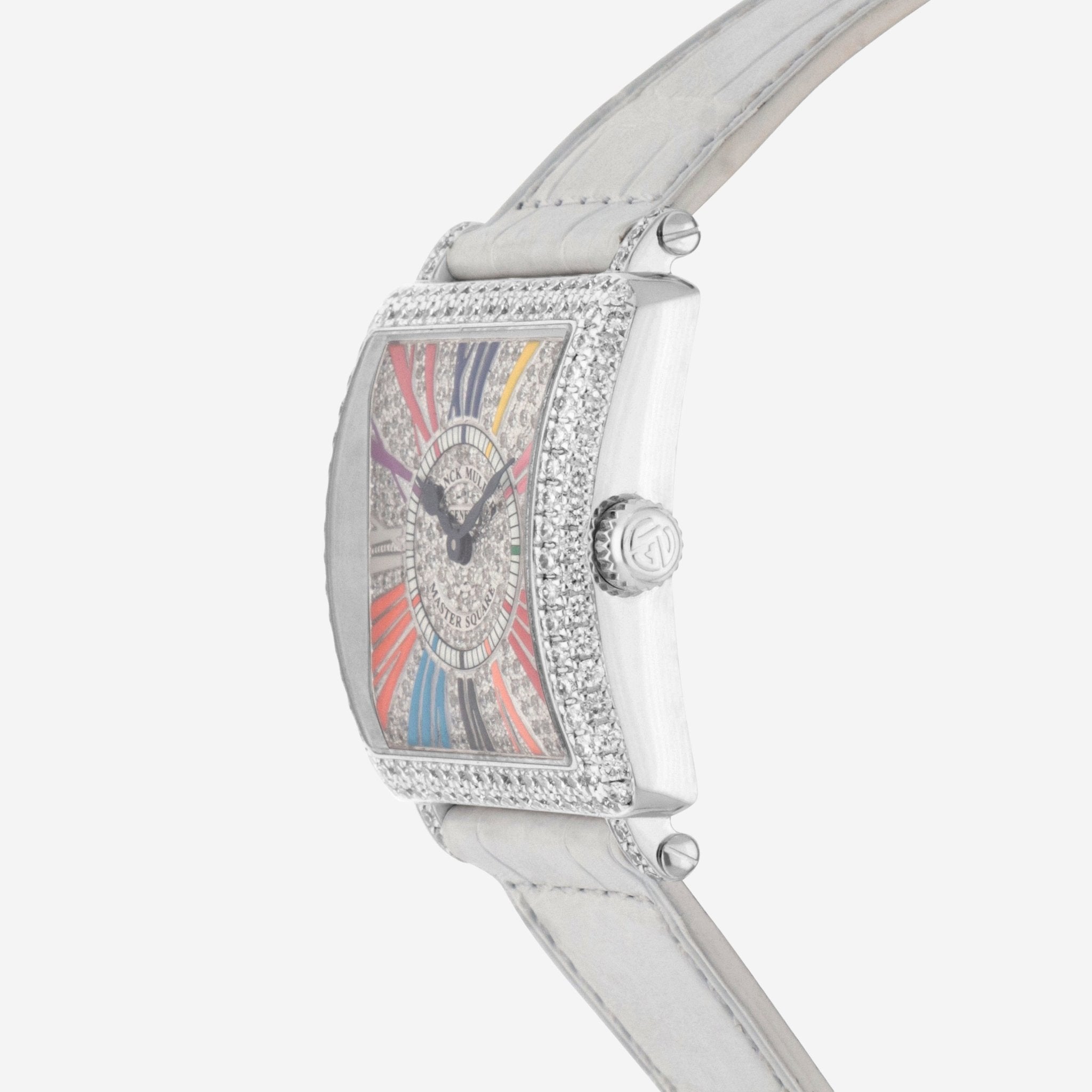 Franck Muller Master Square Color Dreams 18K White Gold Automatic Ladies Watch 6002LQZDCDCOLDR - THE SOLIST - Franck Muller