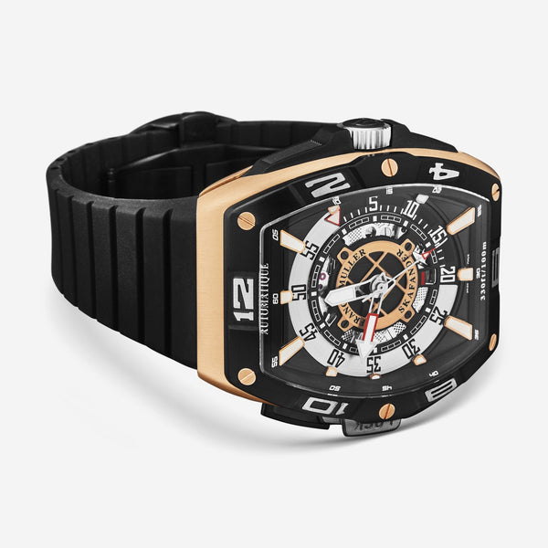 Franck Muller SkaFander Black Openworked 18K Rose Gold Automatic Men's Watch 46SCSKFBLKBKGD2 - THE SOLIST - Franck Muller