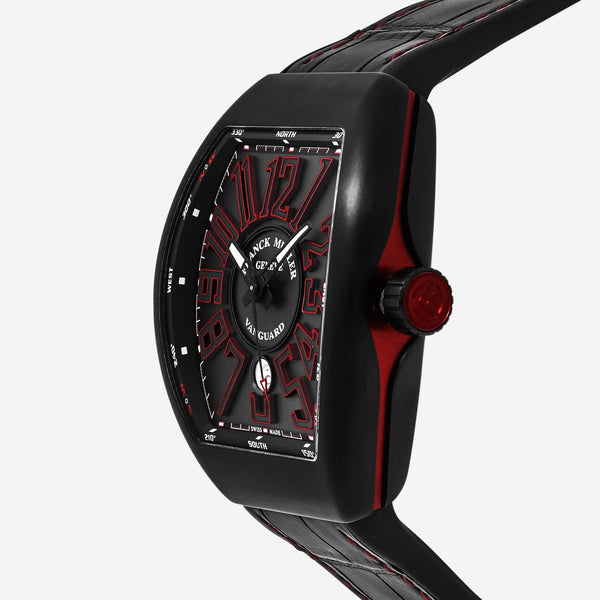 Franck Muller Vanguard Black Dial Automatic Men's Watch 45SCBLKBLKRED - THE SOLIST - Franck Muller