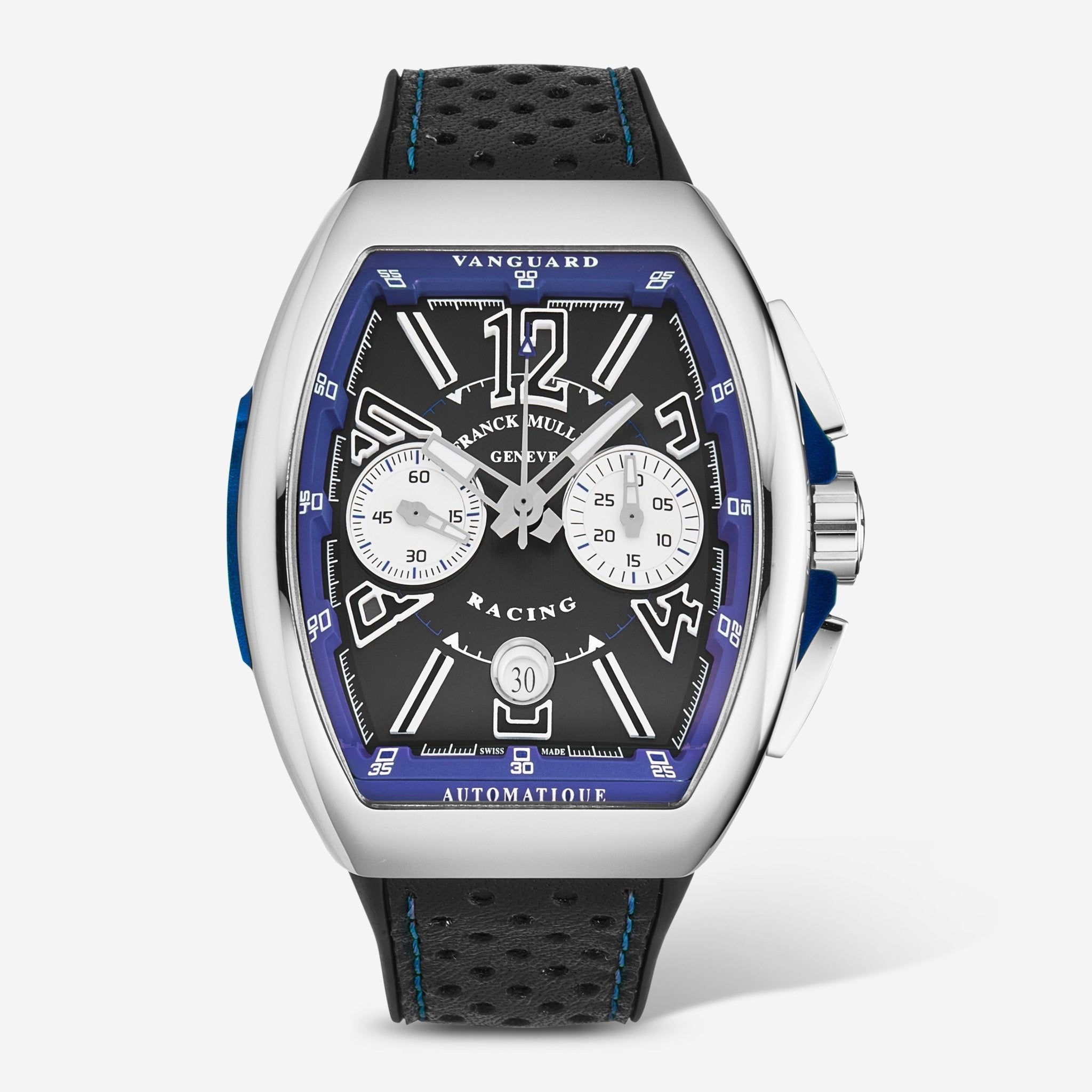 Franck Muller Vanguard Racing Black Dial Automatic Men's Watch 45CCBLKBLU - THE SOLIST - Franck Muller