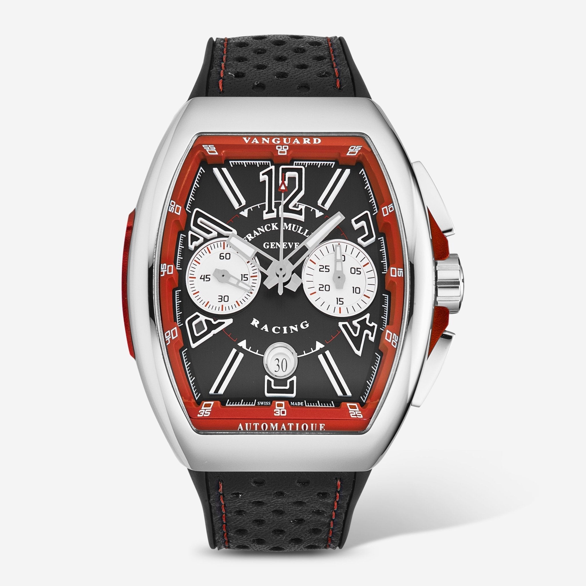 Franck Muller Vanguard Racing Black Dial Automatic Men's Watch 45CCBLKRED - THE SOLIST - Franck Muller