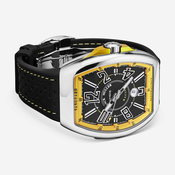 Franck Muller Vanguard Racing Black Dial Automatic Men's Watch 45SCRACINGBLKYL - THE SOLIST - Franck Muller