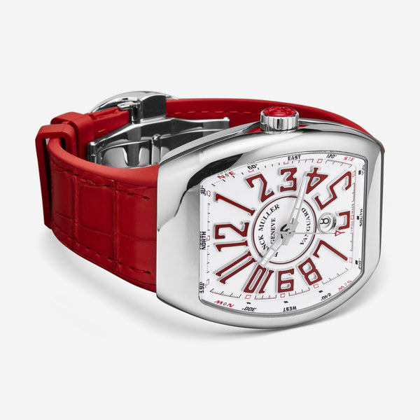 Franck Muller Vanguard White Dial Automatic Men's Watch 45SCWHTWHTRED - THE SOLIST - Franck Muller