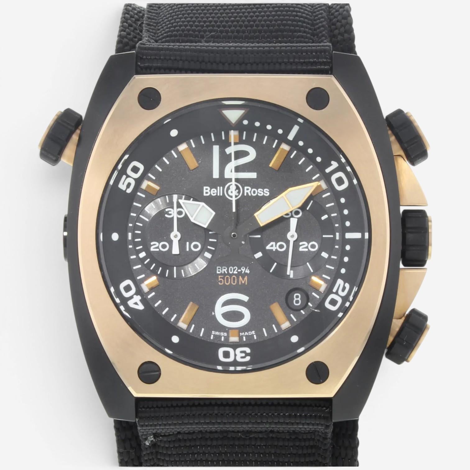 Bell & Ross Marine PVD Stainless Steel Automatic Men's Watch BR02-CHR-BICOLOR
