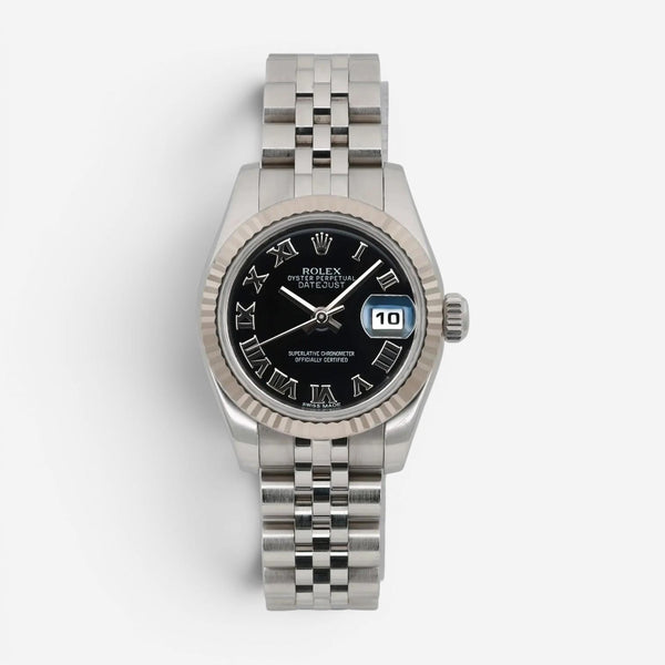 Rolex Lady-Datejust 18K White Gold & Stainless Steel Automatic Watch 179174-0013