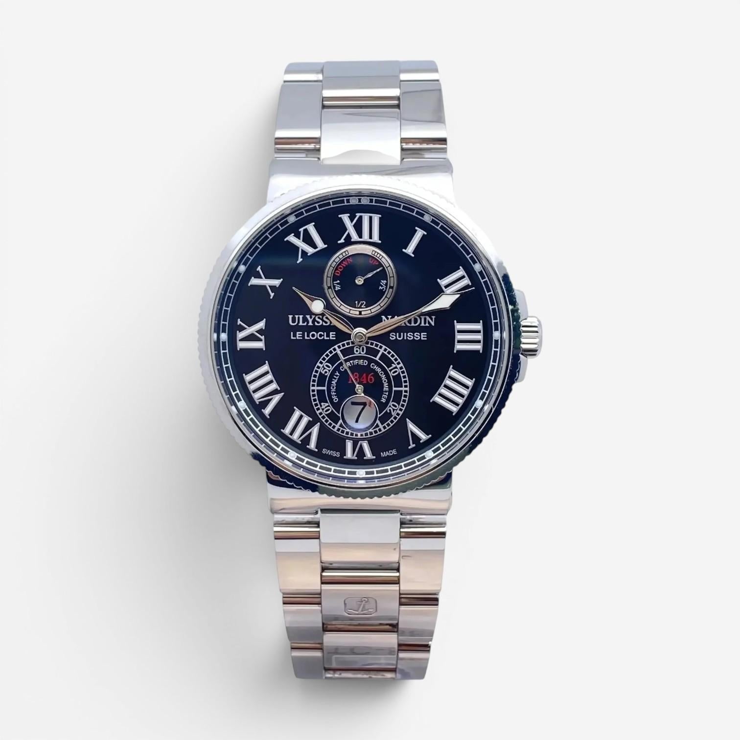 Ulysse Nardin Marine Stainless Steel Automatic Men's Watch 263-67-7/42