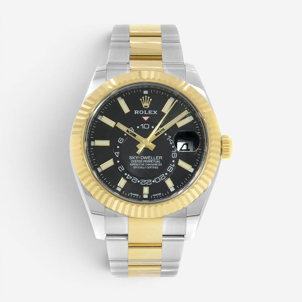 Rolex Sky-Dweller Stainless Steel & 18K Yellow Gold Automatic Men's Watch 326933