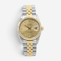 Rolex Datejust Stainless Steel Diamond Automatic Unisex Watch 16233G