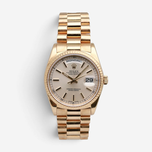 Rolex Day-Date President 18K Yellow Gold Automatic Unisex Watch 18238