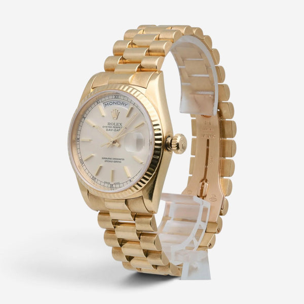Rolex Day-Date President 18K Yellow Gold Automatic Unisex Watch 18238