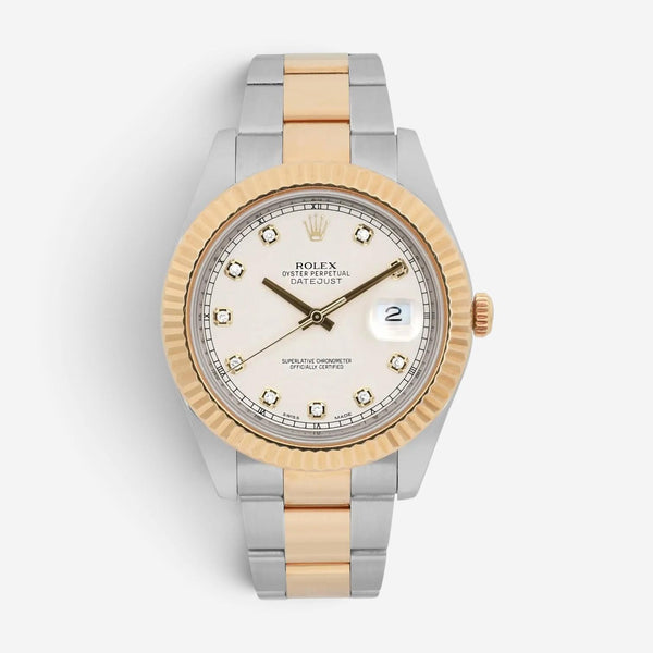 Rolex Datejust II Stainless Steel Diamond Automatic Men's Watch 116333