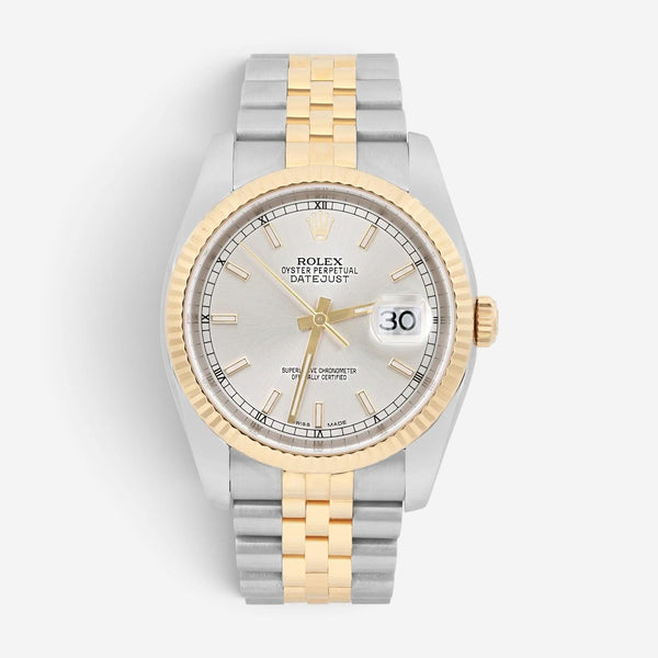 Rolex Datejust 36mm Stainless Steel Automatic Unisex Watch 116233