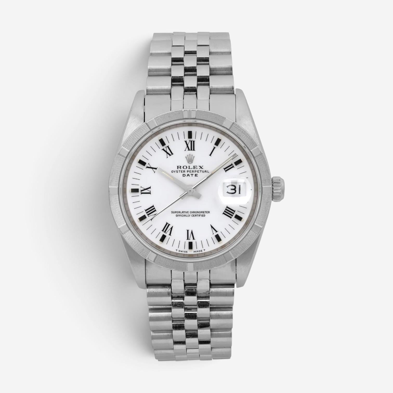 Rolex Oyster Perpetual Date Stainless Steel Automatic Unisex Watch 15210