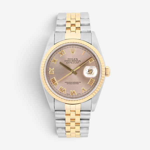 Rolex Datejust 36mm Stainless Steel Automatic Unisex Watch 16233