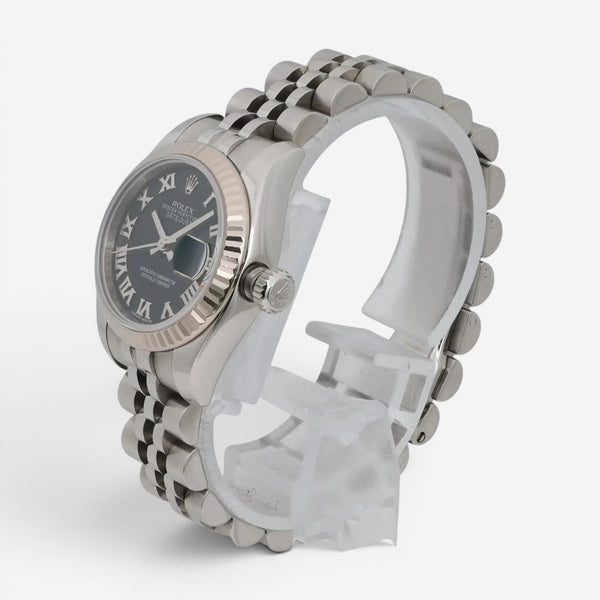 Rolex Lady-Datejust 18K White Gold & Stainless Steel Automatic Watch 179174-0013