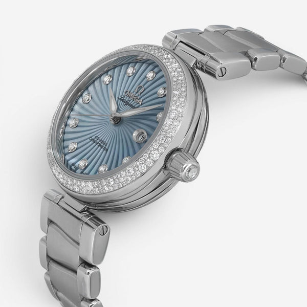 Omega De Ville Ladymatic Diamond Stainless Steel Automatic Ladies Watch 425.35.3
