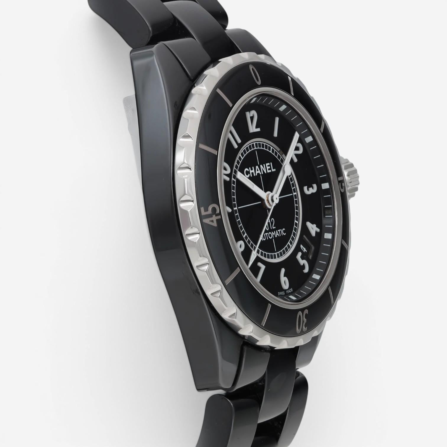 Chanel J12 Ceramic & Stainless Steel Automatic Unisex Watch H0685