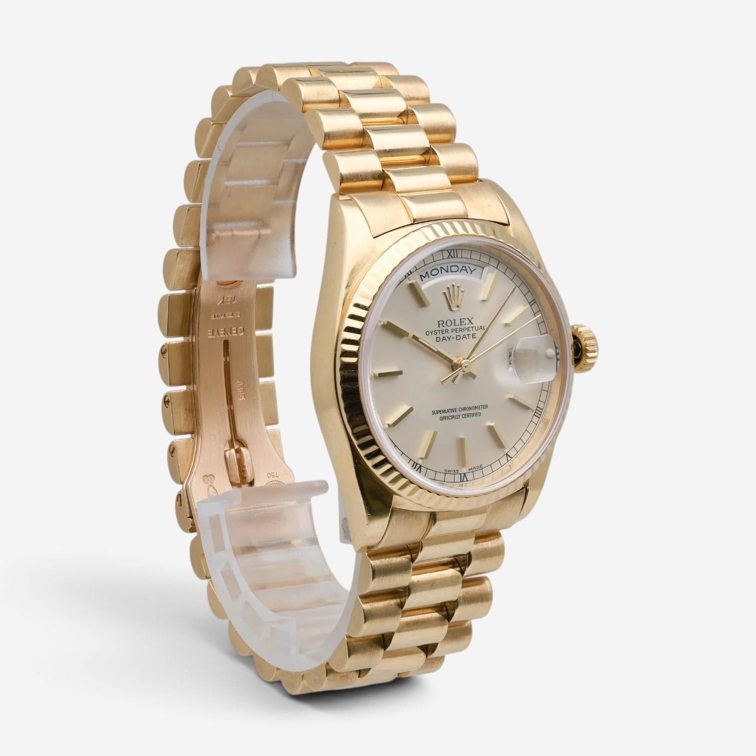 Rolex Day-Date President 18K Yellow Gold Automatic Unisex Watch 18238