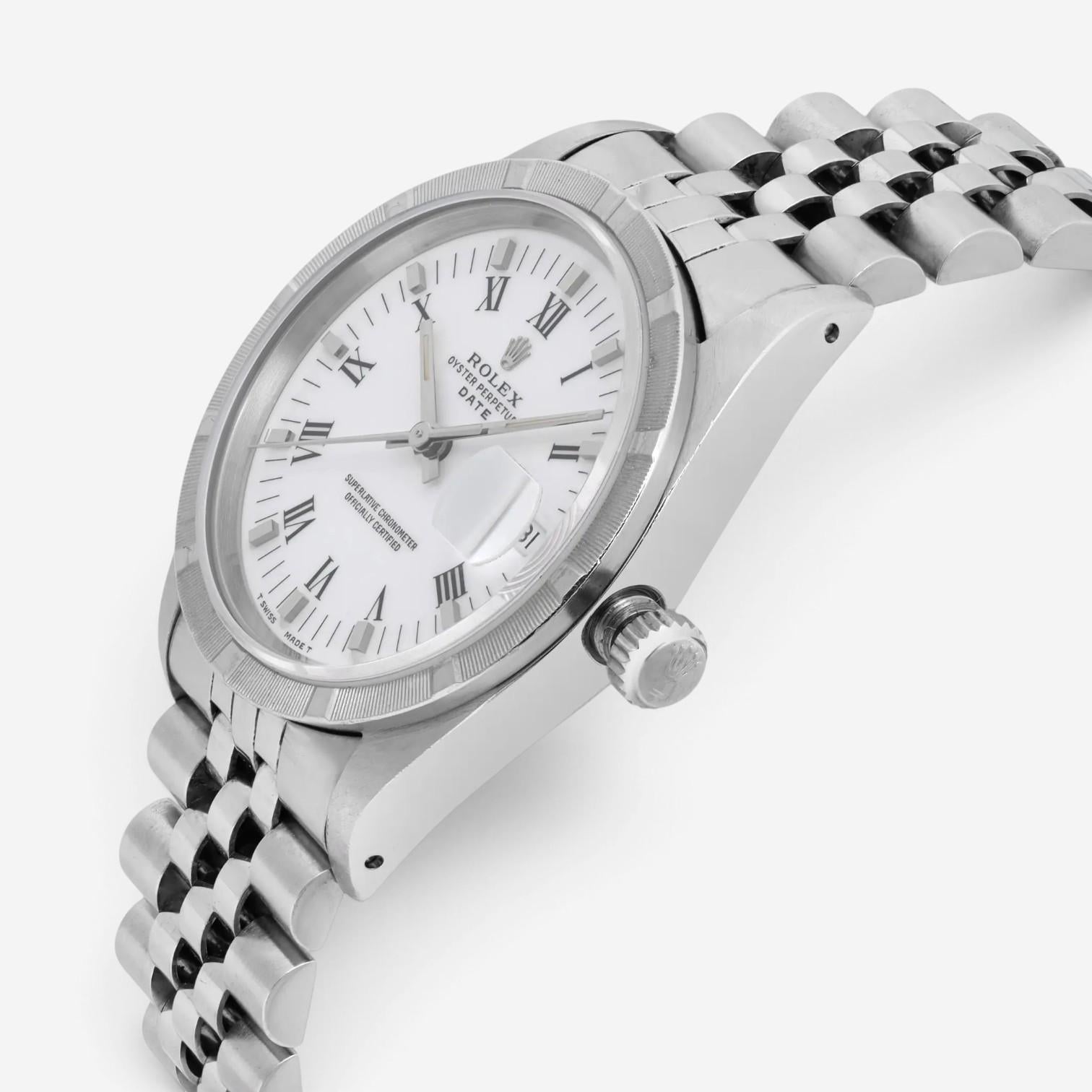Rolex Oyster Perpetual Date Stainless Steel Automatic Unisex Watch 15210
