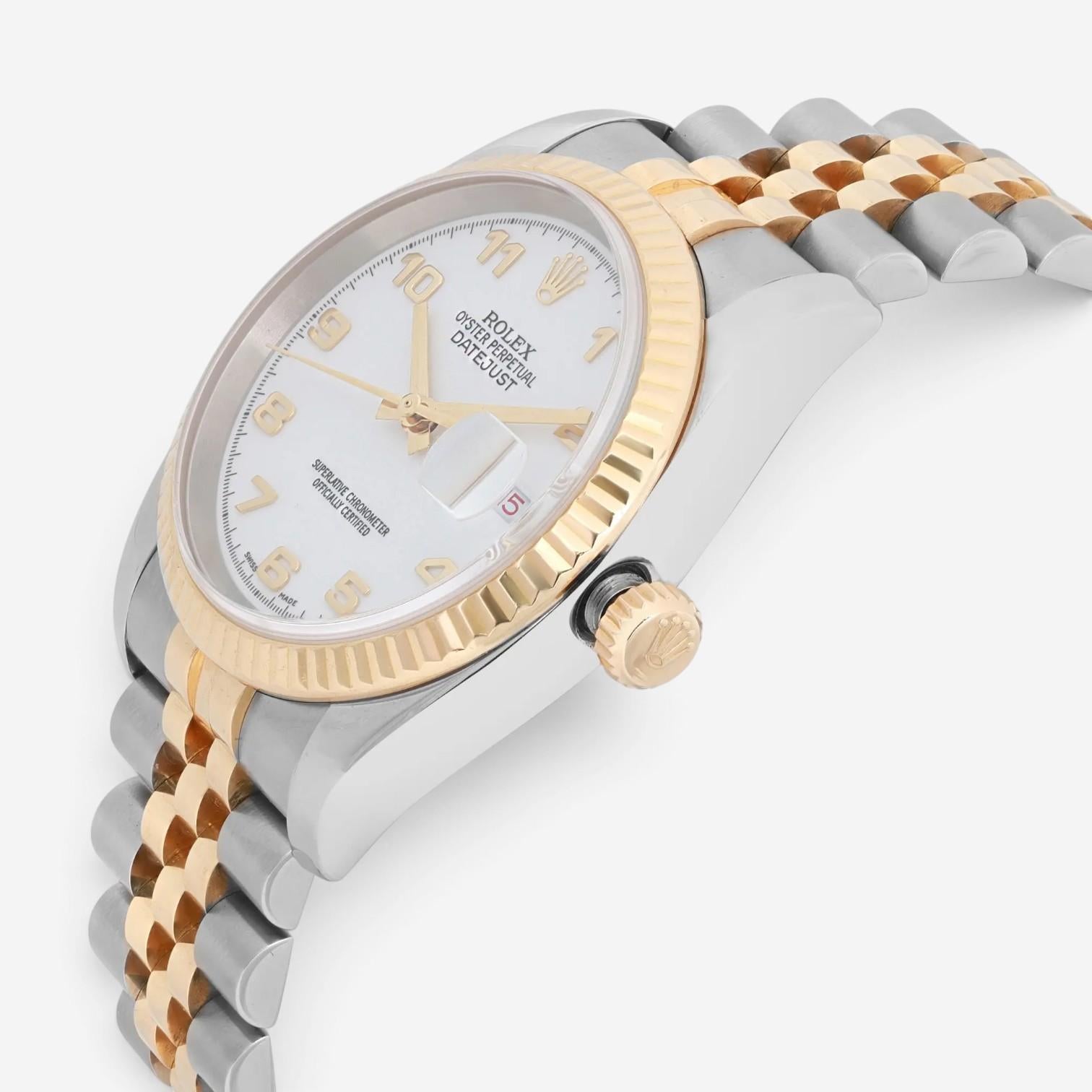 Rolex Datejust 36mm Stainless Steel Automatic Unisex Watch 116233