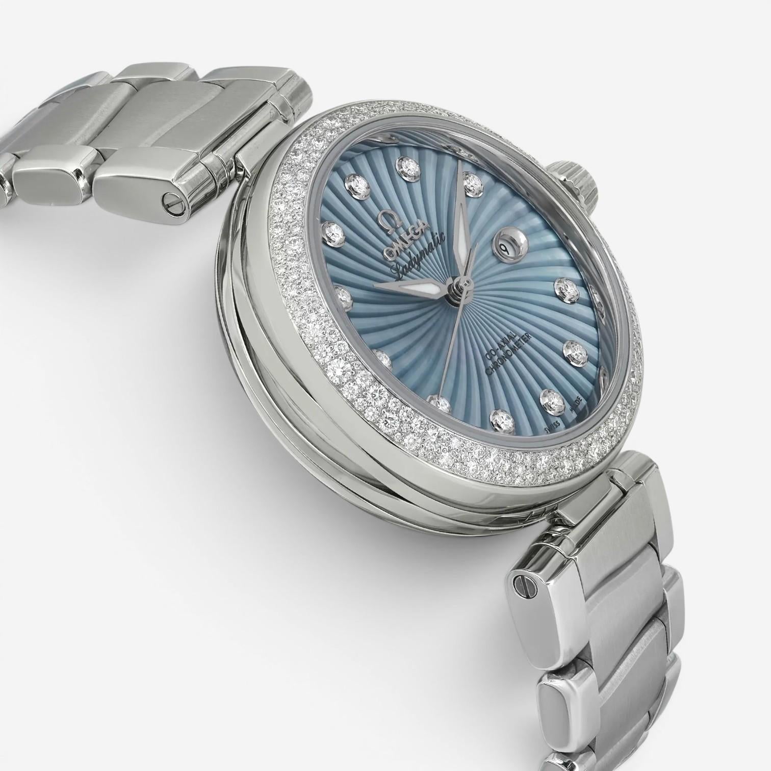 Omega De Ville Ladymatic Diamond Stainless Steel Automatic Ladies Watch 425.35.3