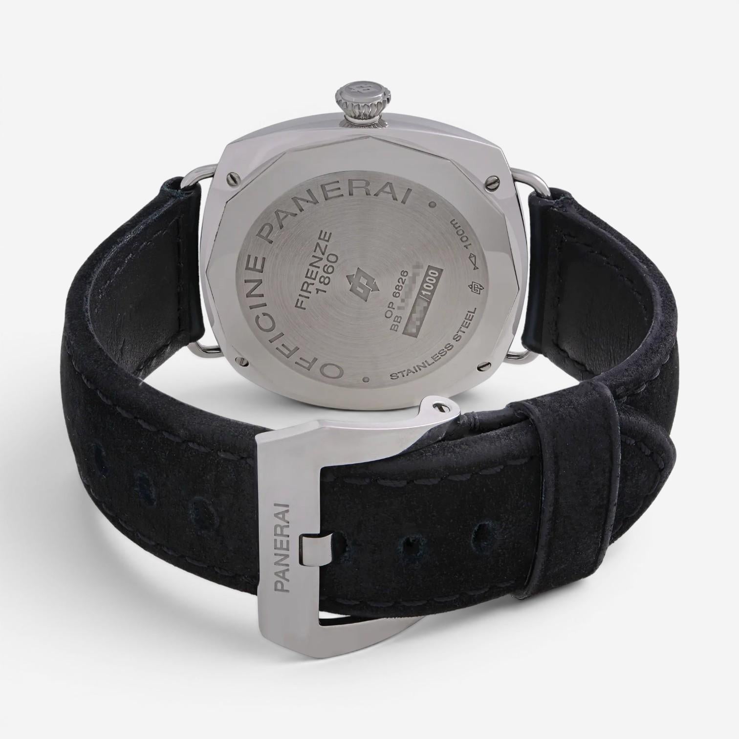 Panerai Radiomir Black Seal Stainless Steel Manual Wind Men's Watch PAM00380