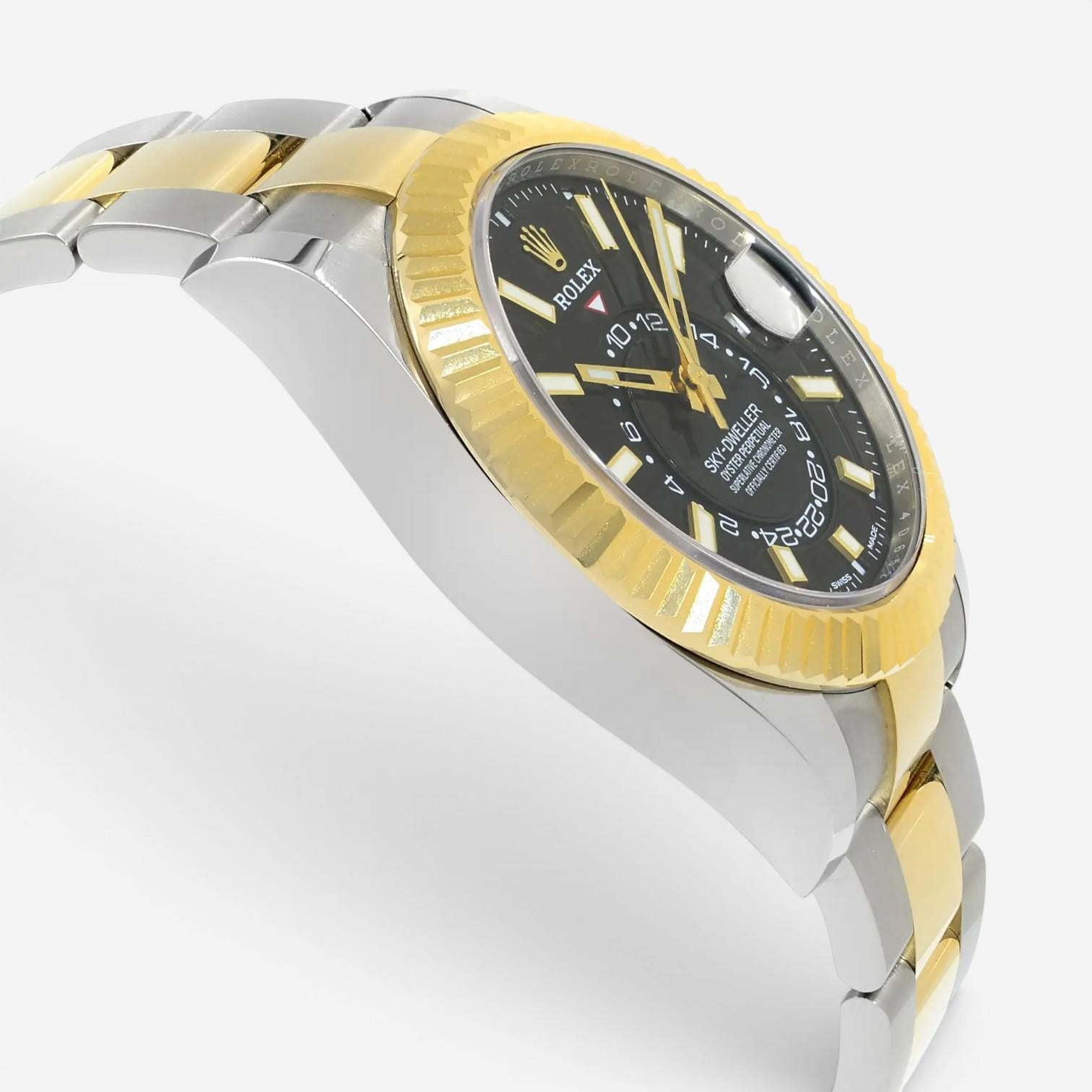Rolex Sky-Dweller Stainless Steel & 18K Yellow Gold Automatic Men's Watch 326933